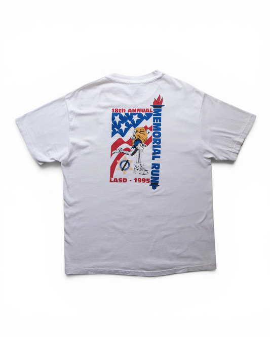 Hanes Beefy-T - 1995 LASAA Memorial Run T-Shirt