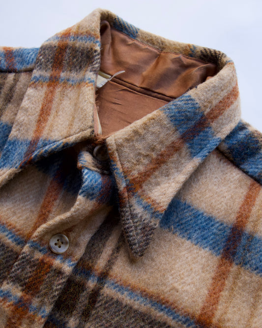60s~70s Vintage Wool Check Shirt