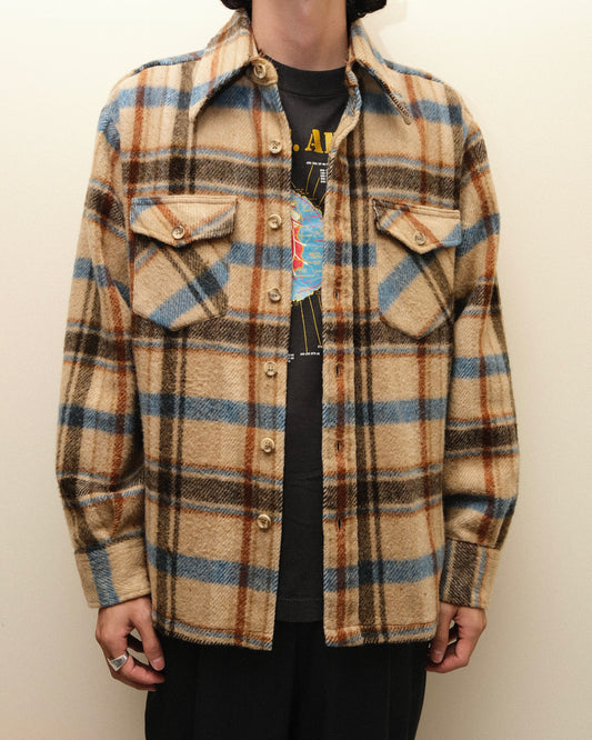 70s Wallachs Wool / Cotton CPO Shirt