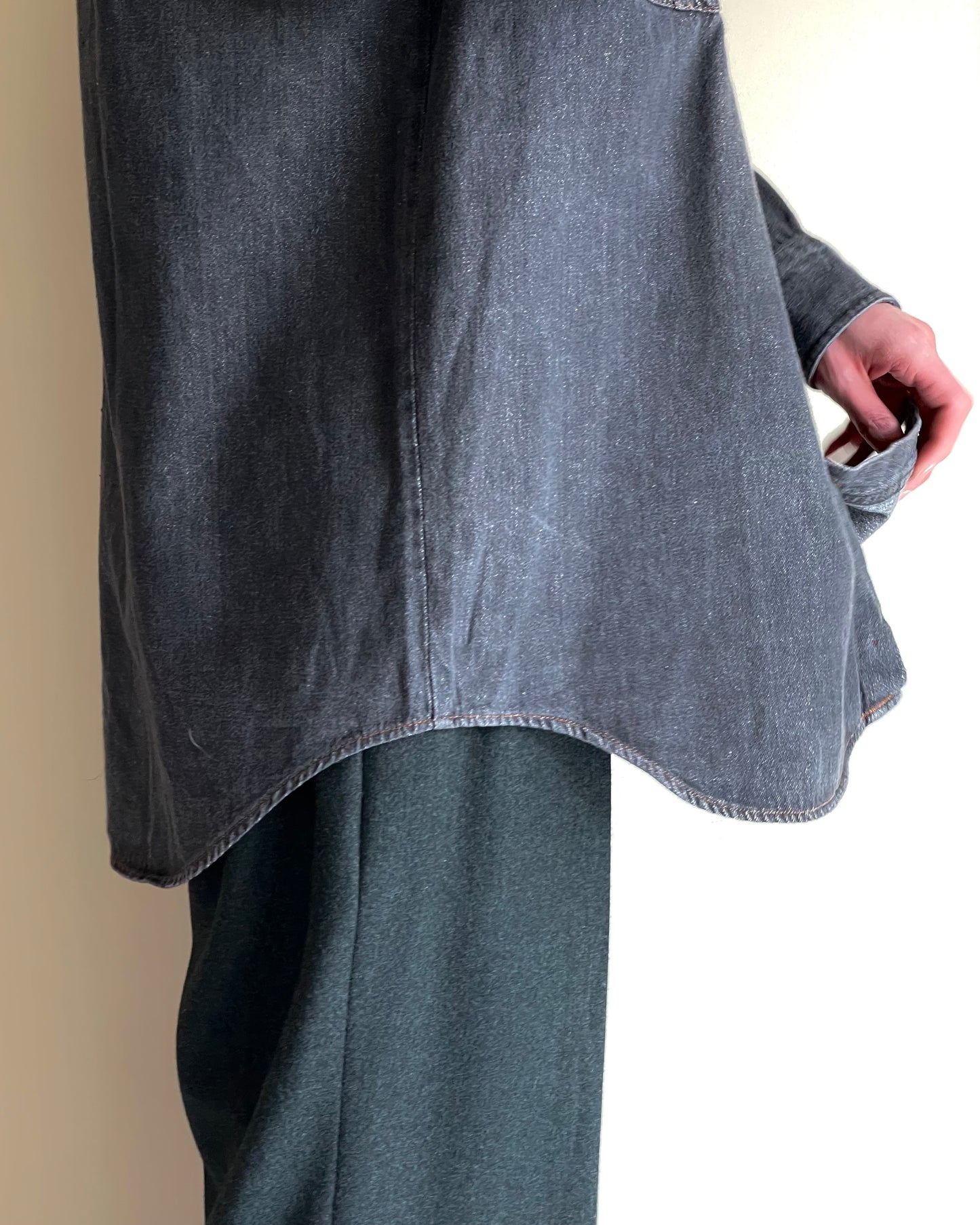 Black Denim CPO Shirts