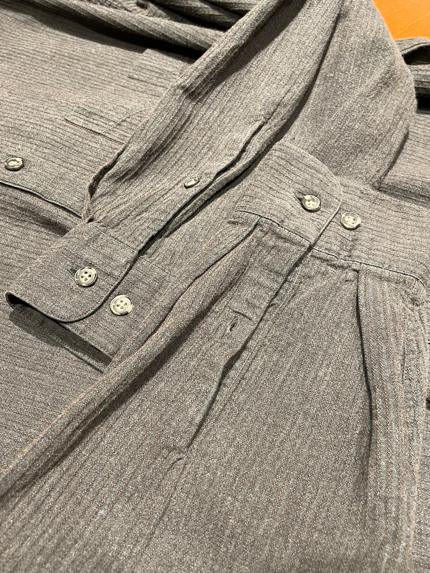 PERRY ELLIS - Regular Collar Cotton Shirt