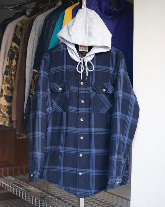 Wrangler Authentics Hooded Flannel Shirt