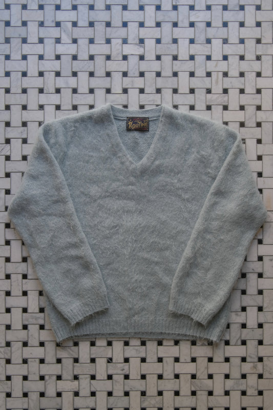ROUTINE Mohair knit pullover / Light Blue