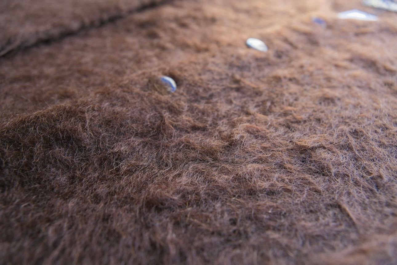 ROUTINE - Mohair knit cardigan / Vintage Brown