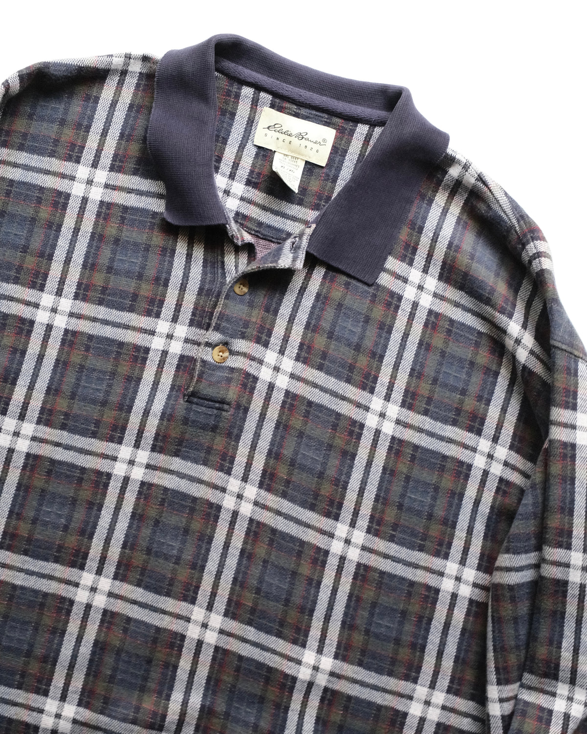 Eddie Bauer - Check Cotton Knit Polo