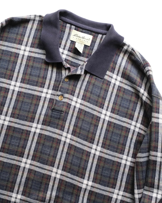 Eddie Bauer - Check Cotton Knit Polo