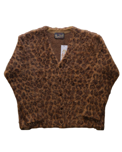 ROUTINE - Mohair knit cardigan / Leopard