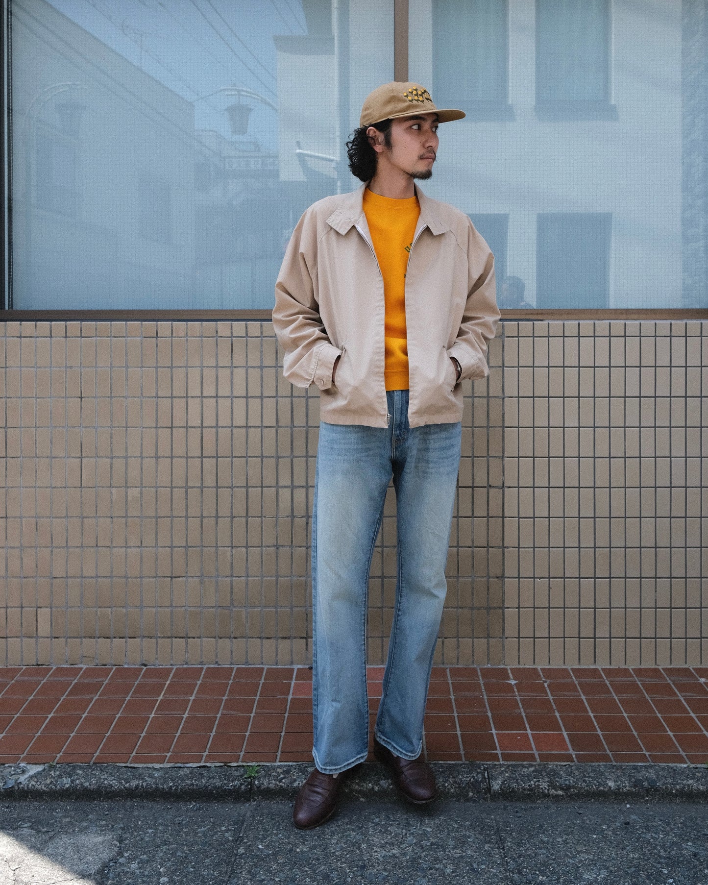 Stand Collar Swing Top Jacket