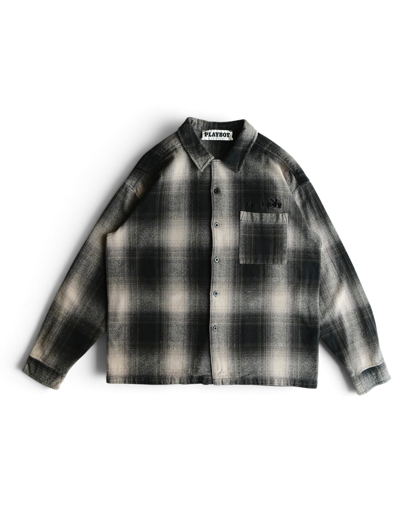 PLAYBOY BY PACSUN - Ombre Check Shirt