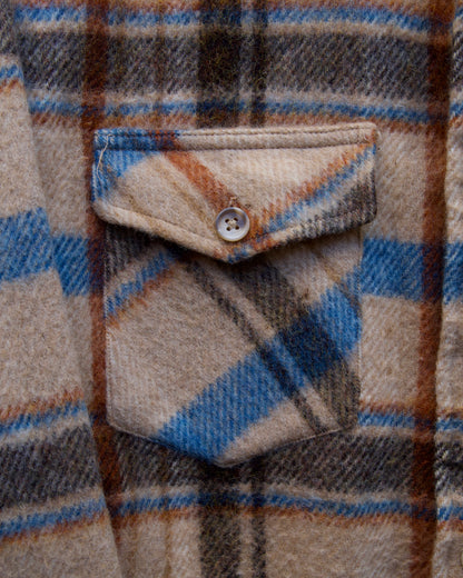 60s~70s Vintage Wool Check Shirt