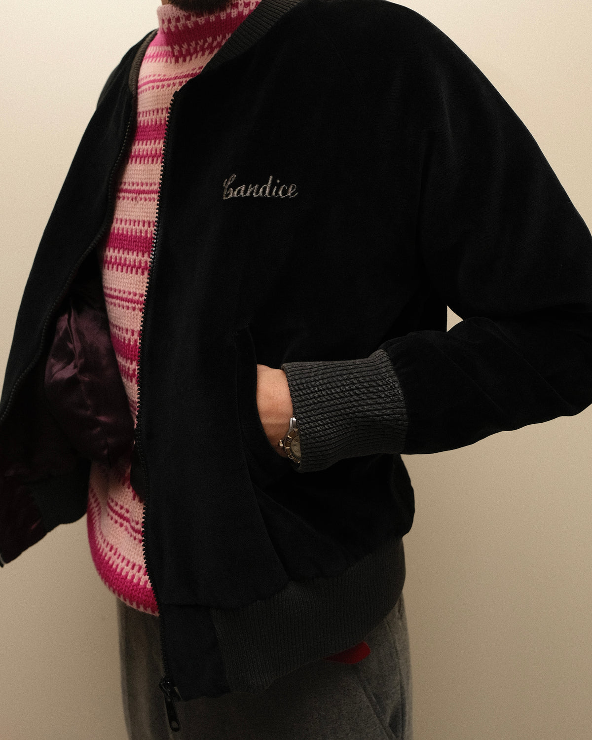 Vintage Velour Souvenir Full Zip Jacket