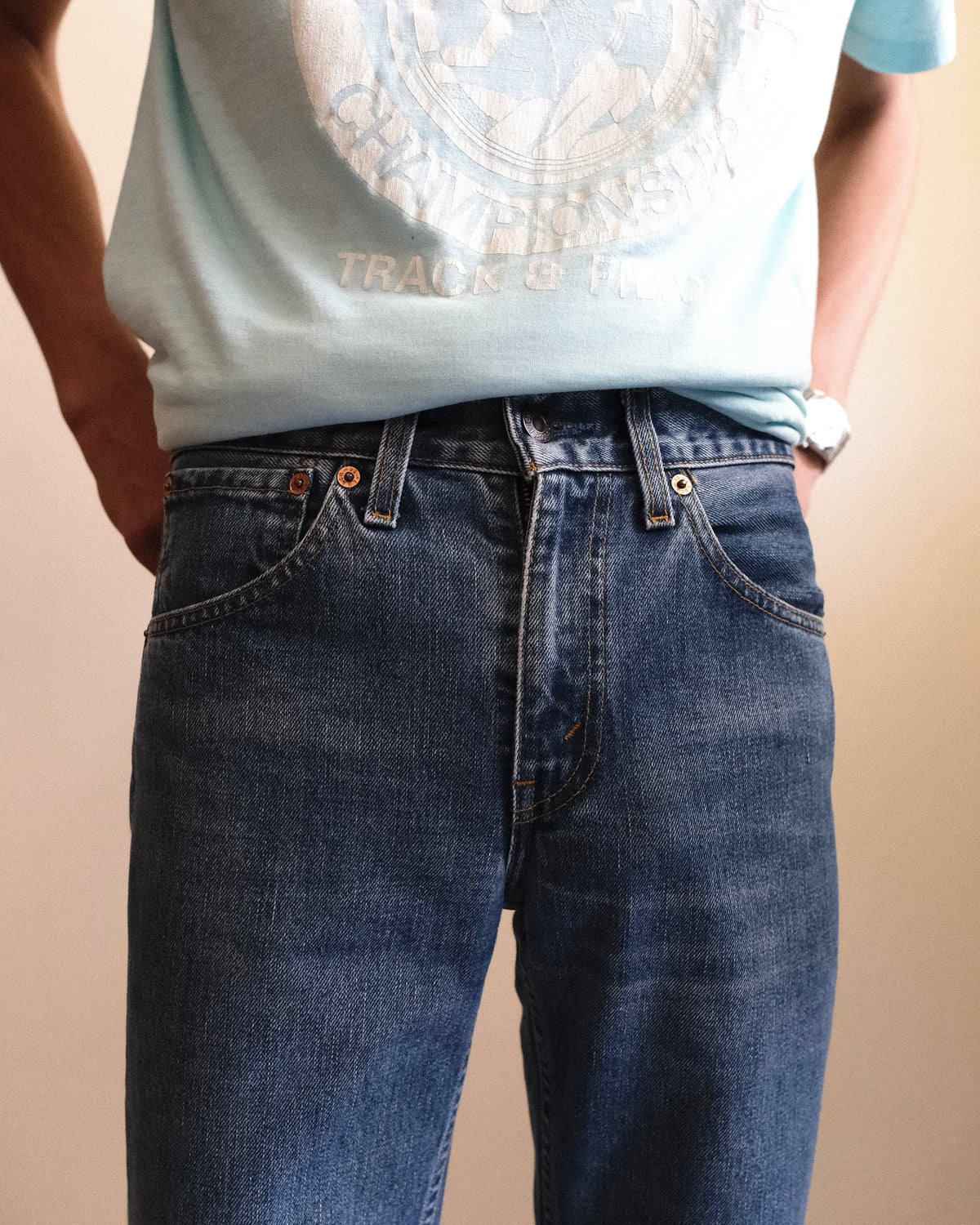 79. Levi's 595 Regular Fit Straight Denim Pants