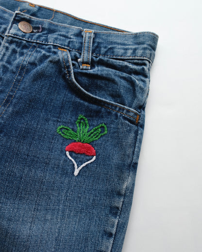 96. Levi's 646 Bell Bottom Denim Pants