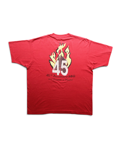 90s SCREEN STARS BEST - 1992 Bonfire 45th Anniversary Print Tee