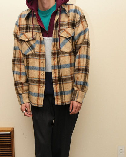 70s Wallachs Wool / Cotton CPO Shirt