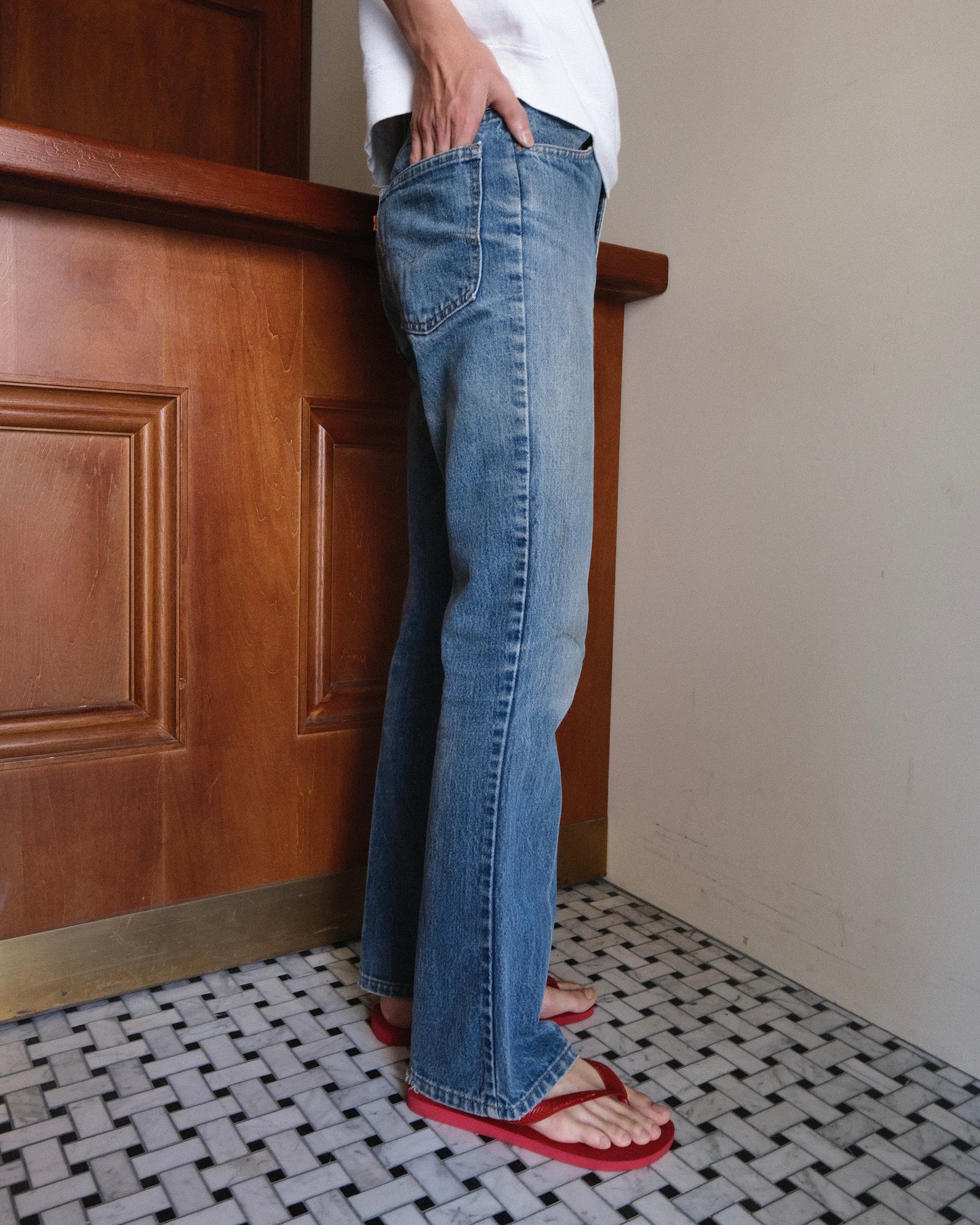 53. Levi's 646 Bell Bottom Denim Pants