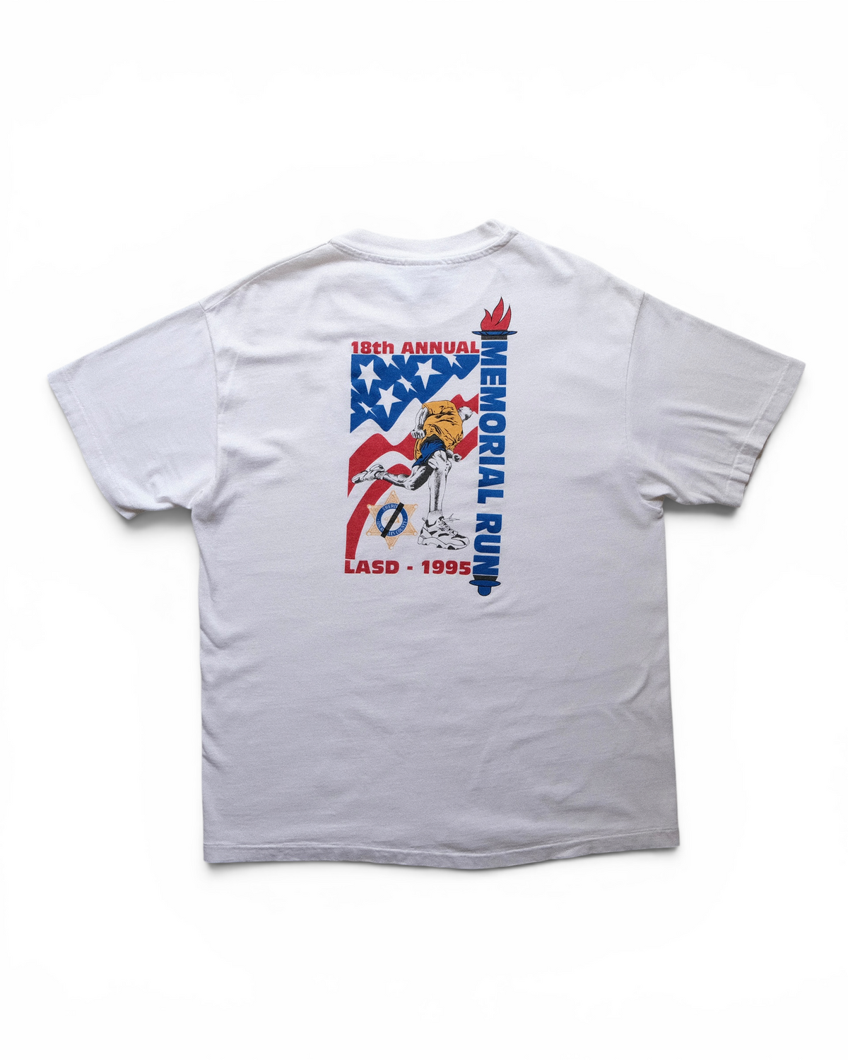 Hanes Beefy-T - 1995 LASAA Memorial Run T-Shirt