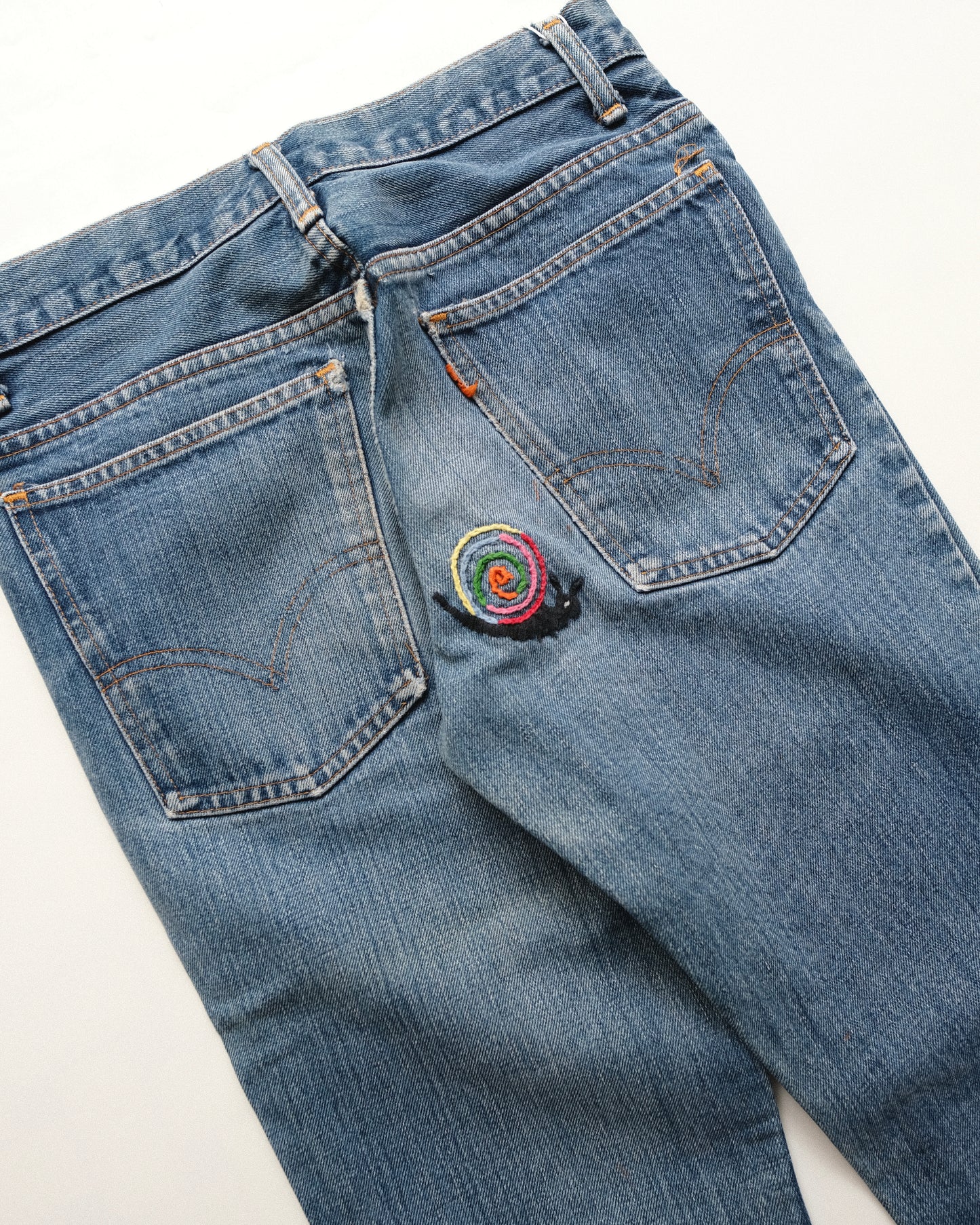 96. Levi's 646 Bell Bottom Denim Pants