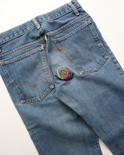 96. Levi's 646 Bell Bottom Denim Pants