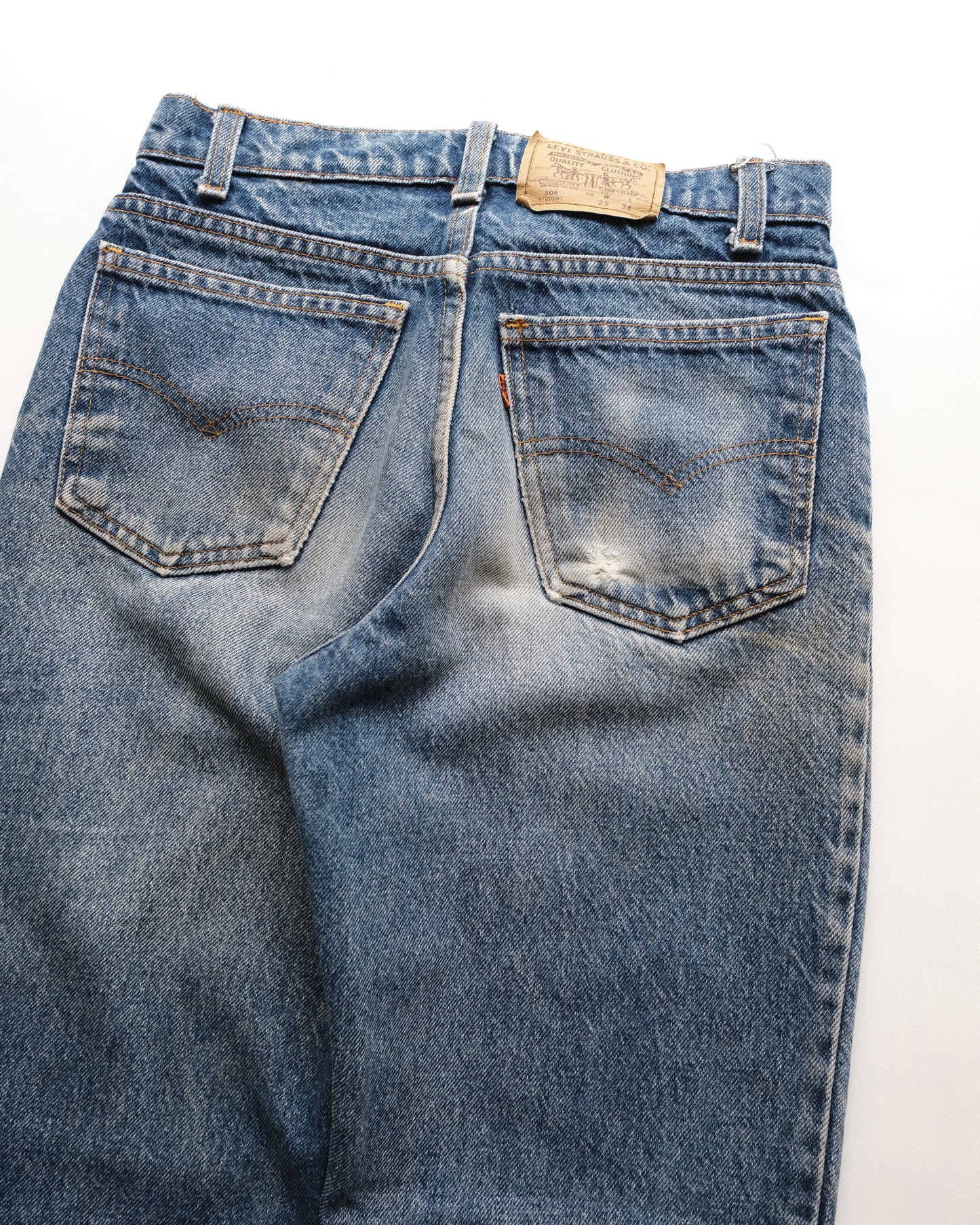 45. Levi's 506 STUDENT Straight Denim Pants / W29 L34
