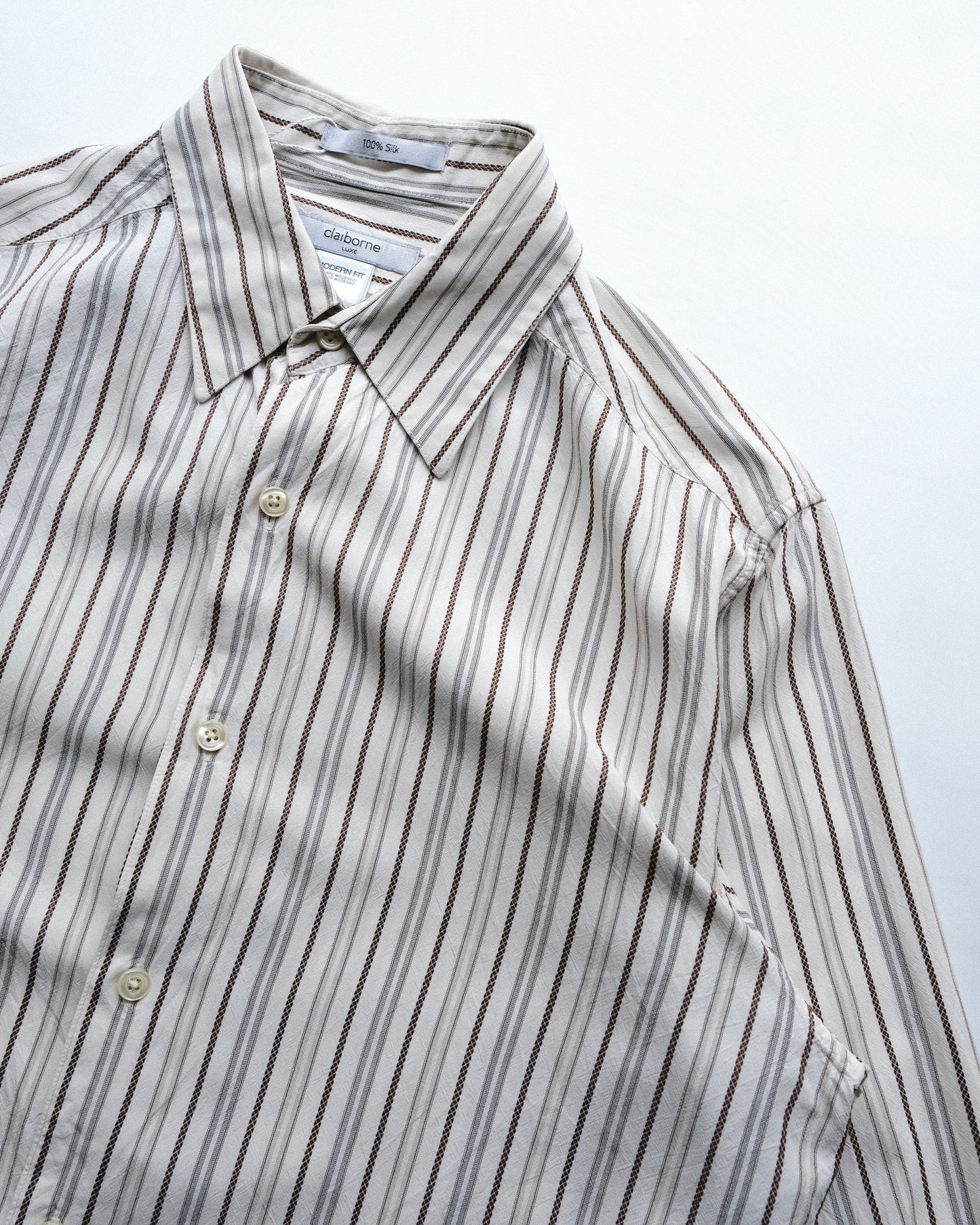 Claiborne Luxe - Silk Stripe Shirt