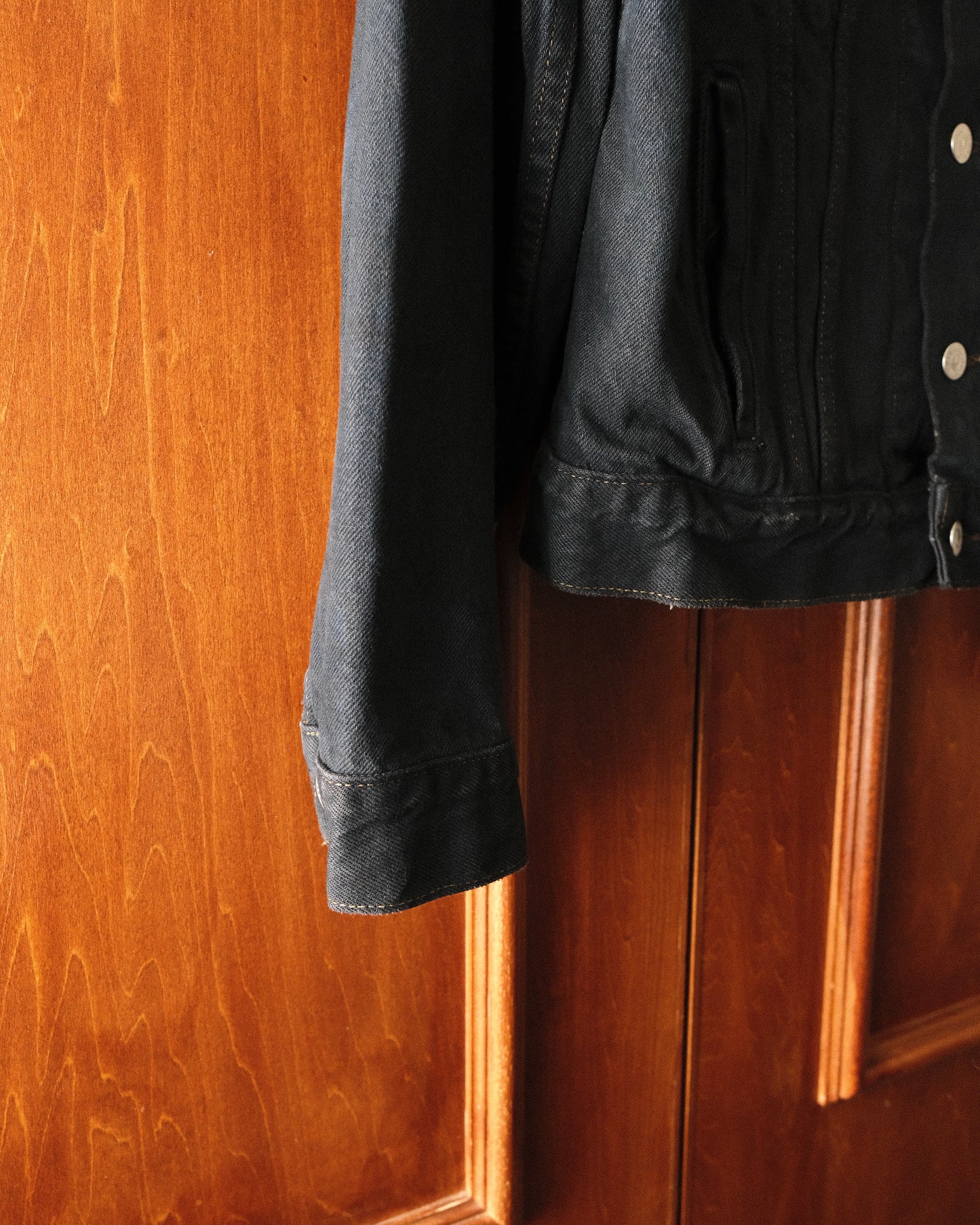 90s Calvin Klein - USA Made Black Denim Jacket