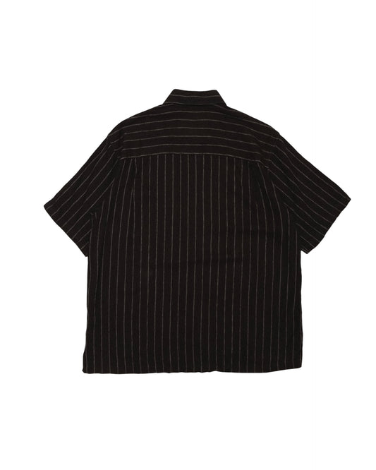 ARROW - Black Stripe Cotton Rayon Shirt