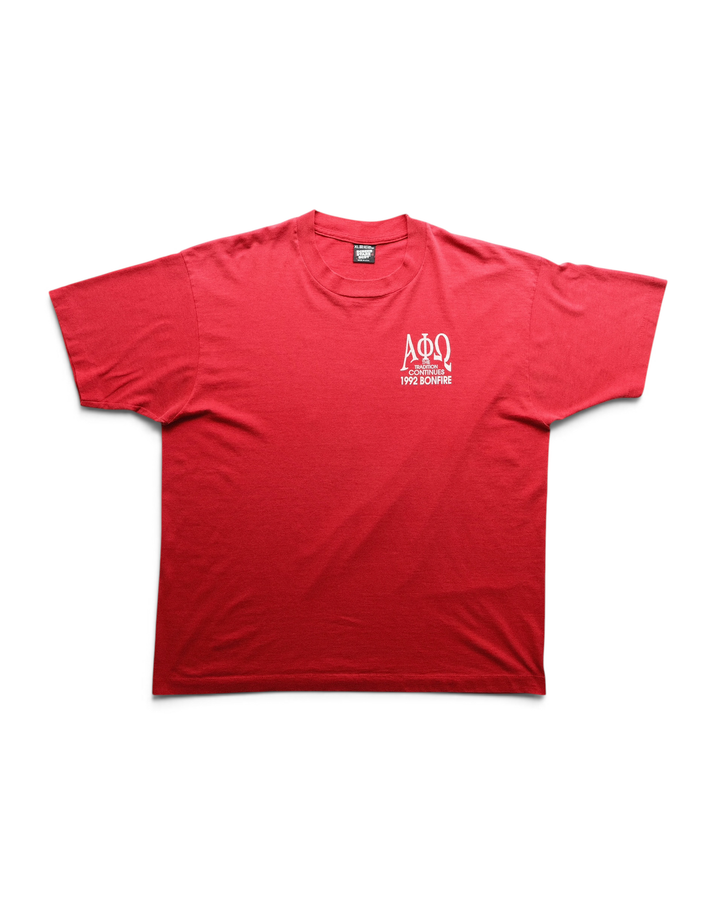 90s SCREEN STARS BEST - 1992 Bonfire 45th Anniversary Print Tee