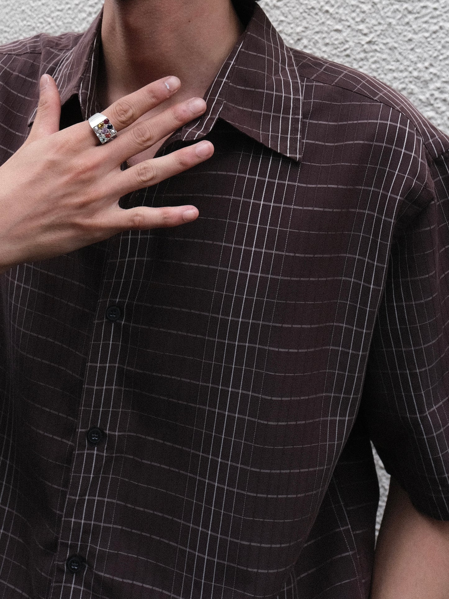 AXIST - Grid Check Short Sleeve Shirt