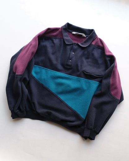 Cotton Polyester Polo Sweat Shirt