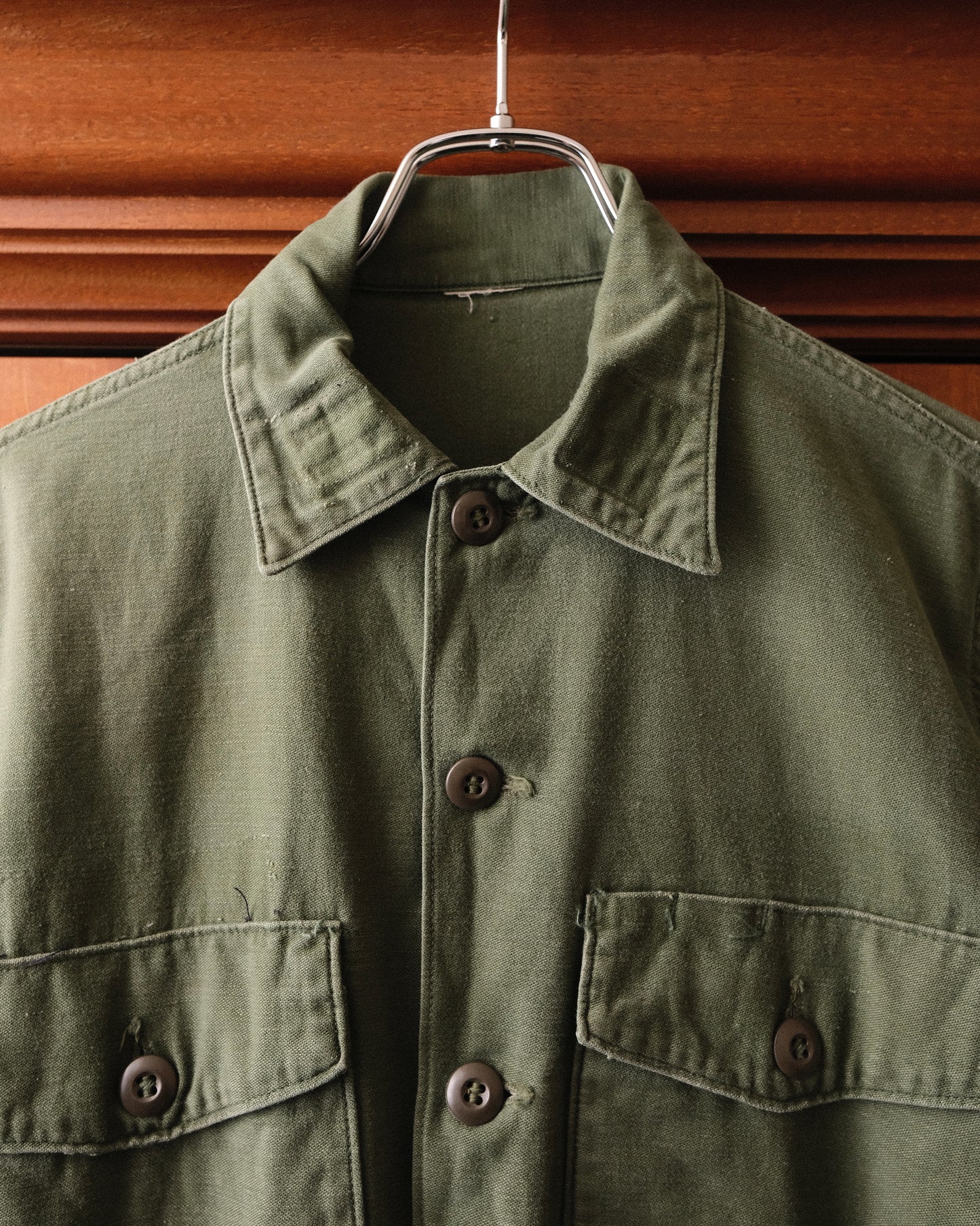 Cotton Satten Military Shirt