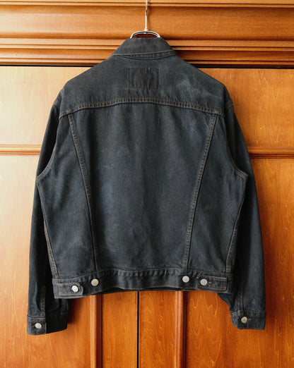 90s Calvin Klein - USA Made Black Denim Jacket