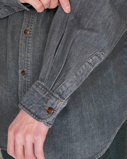 Black Denim CPO Shirts