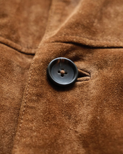 J.CREW - Suede Leather Car Coat
