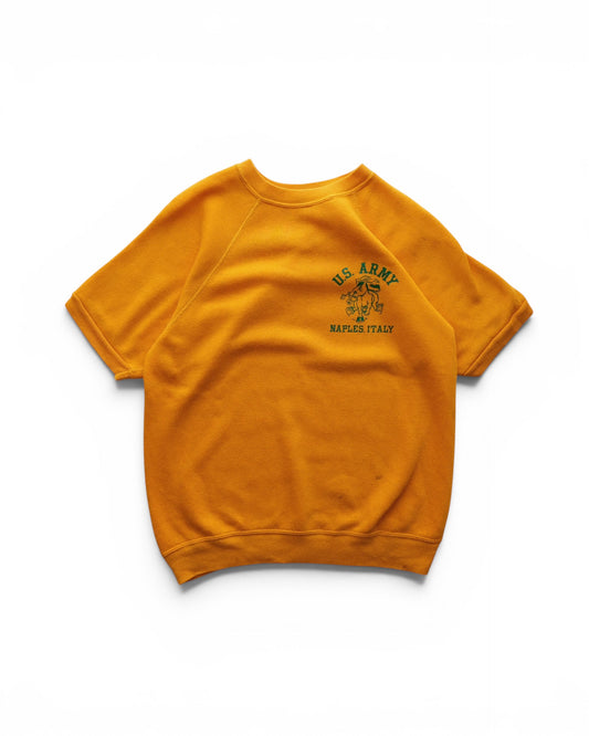 70s-80s ARTEX - U.S.ARMY NAPLES, ITALY Short Sleeve Sweatshirt