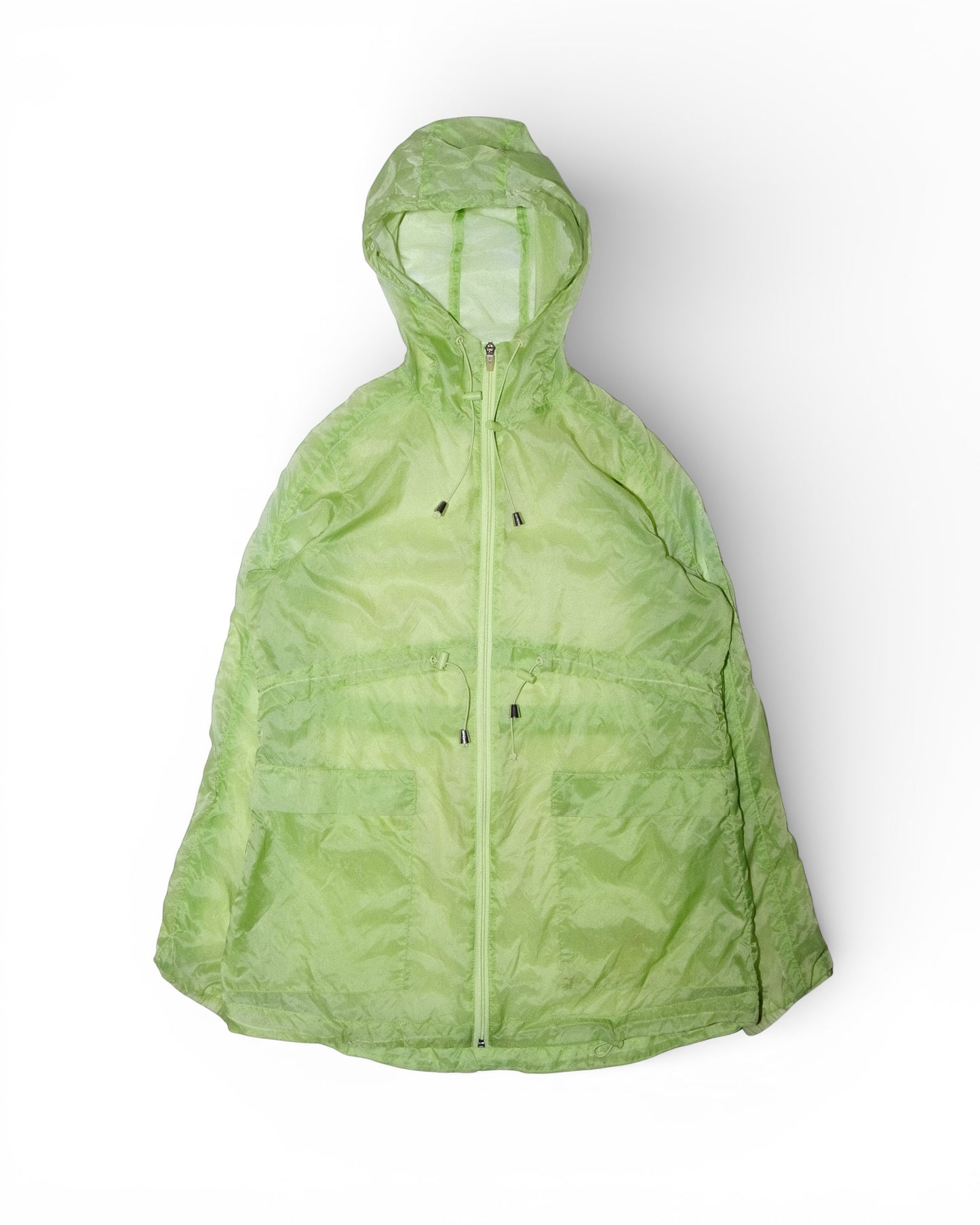 Lime Sheer Hooded Shell