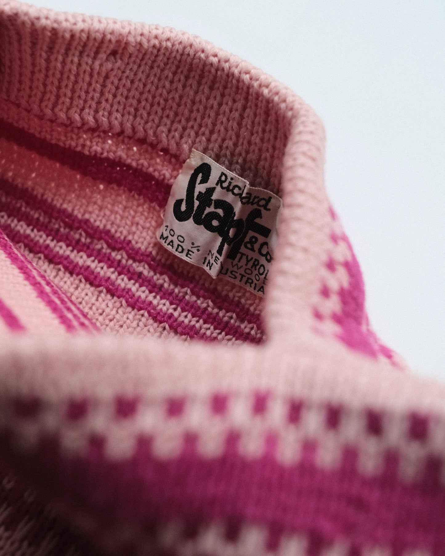 80s-90s Richard Stapf&Co TYROL "Crew Neck knit"