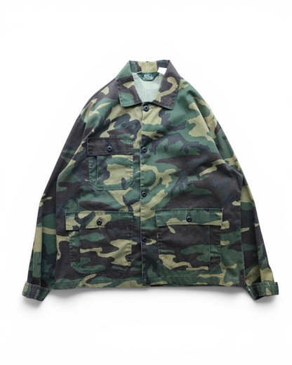 90s Bass Pro Shops Outdoors - Woodland Camo Field Jacket