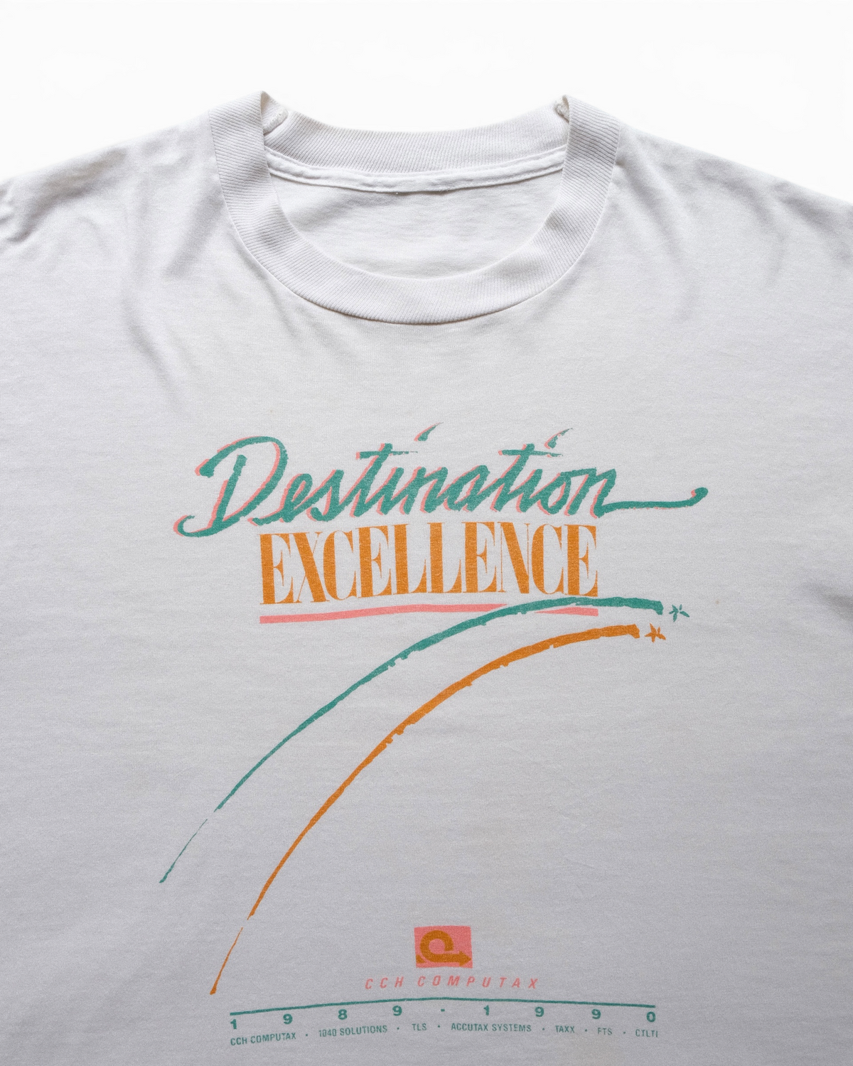 90s CCH COMPUTAX "Destination Excellence” Promotional T-Shirt