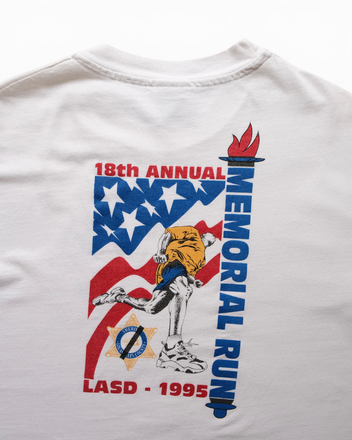 Hanes Beefy-T - 1995 LASAA Memorial Run T-Shirt