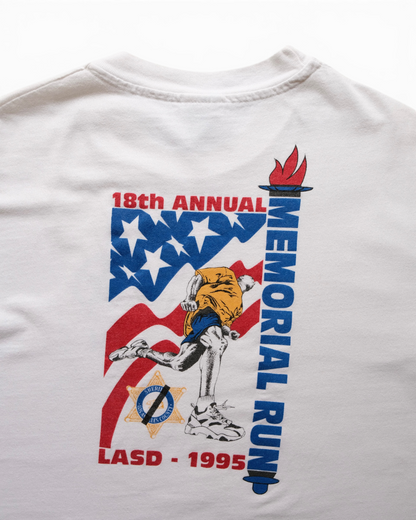 Hanes Beefy-T - 1995 LASAA Memorial Run T-Shirt