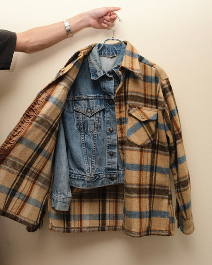 70s Wallachs Wool / Cotton CPO Shirt