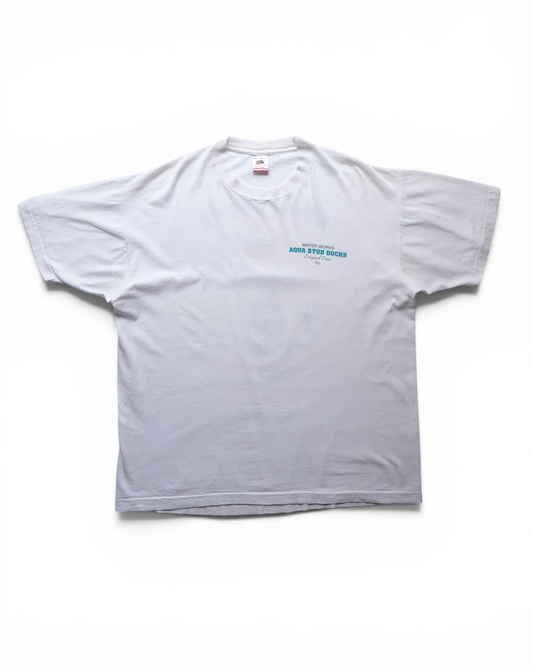 90s FRUIT OF THE LOOM - AQUA STUD DUCKS “Original Crew ’89”