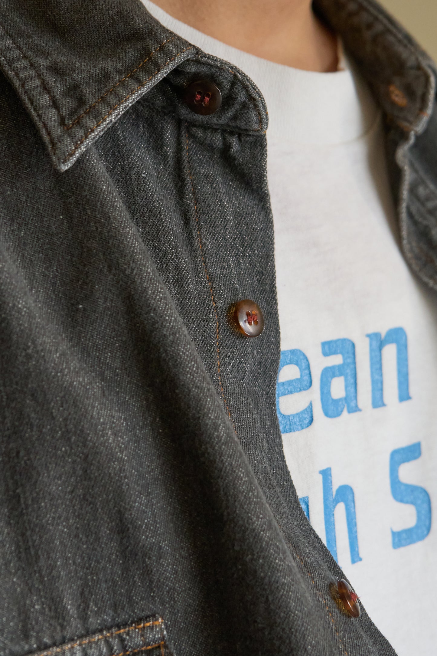 Black Denim CPO Shirts