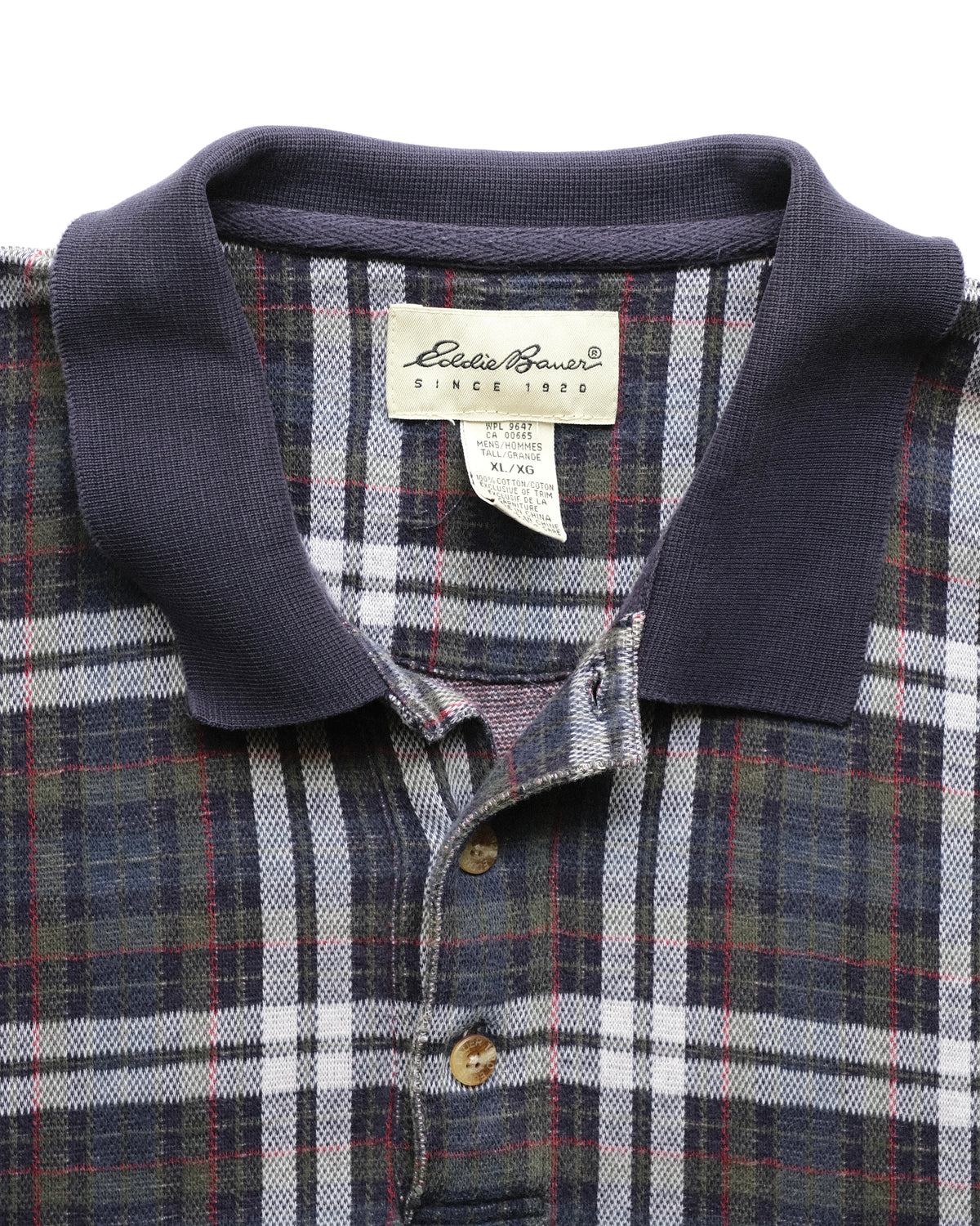 Eddie Bauer - Check Cotton Knit Polo