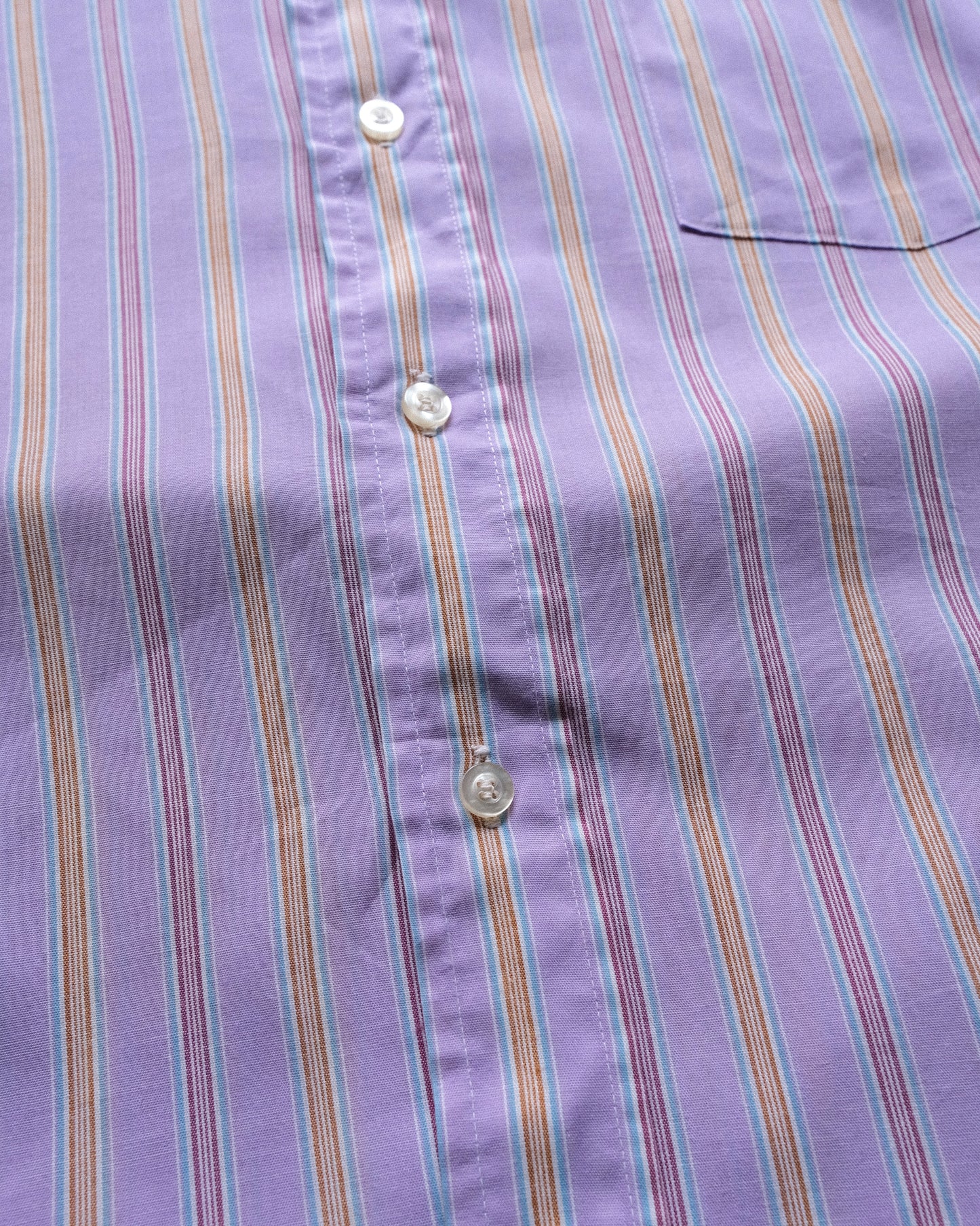 70s Vintage Stripe Short Sleeve Shirt