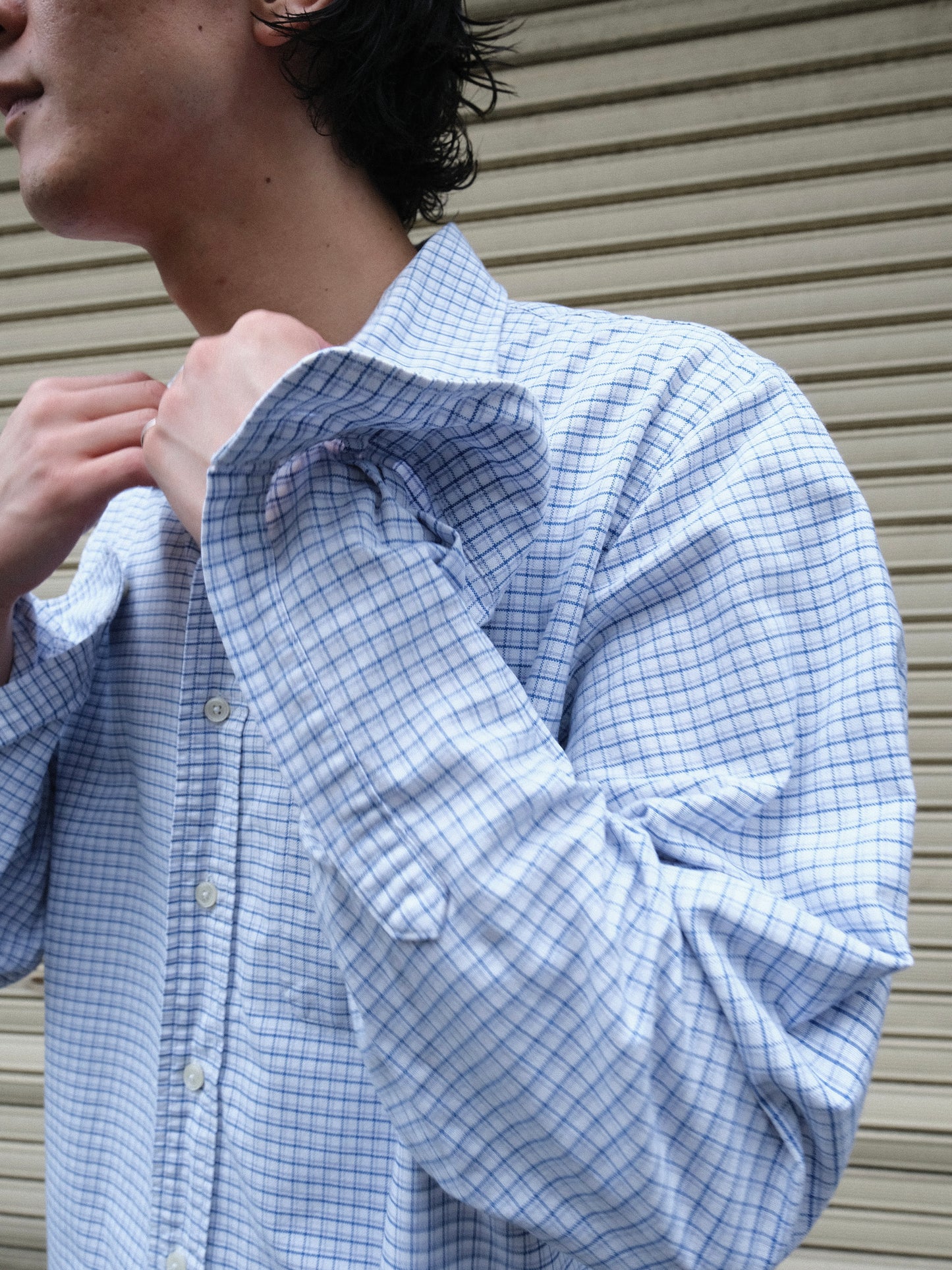 L.L.Bean - Cotton Blue Check BD Shirt