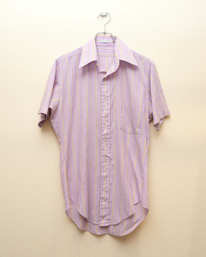 70s Vintage Stripe Short Sleeve Shirt