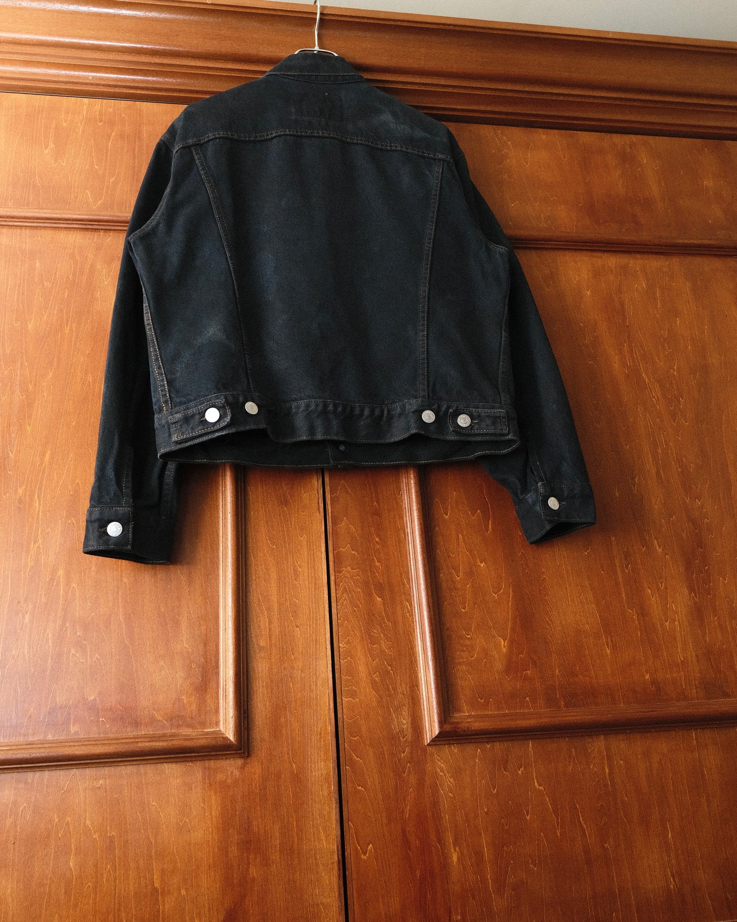90s Calvin Klein - USA Made Black Denim Jacket