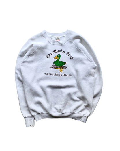 80s FRUIT OF THE LOOM "Duck Print Raglan Sweatshirt"